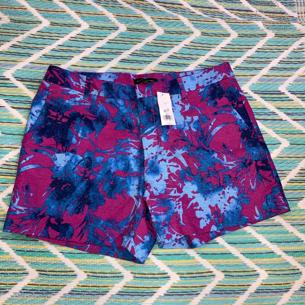 Banana republic pink and blue colorful shorts size 10 women 32